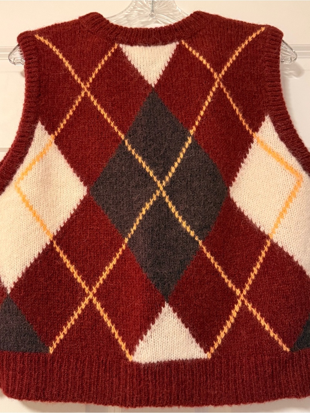 Sézane | Philly Argyle Sweater Vest - Picture 3 of 7